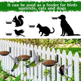 6 Pack 6'' Wall Mount Plant Holder with 8 Replaceable Trays, Heavy Duty Metal Flower Pot Holder Ring, Plant Hanger for Wall Indoor, Ring Planter Bracket for Outside Outdoor Bird Feeder Bath