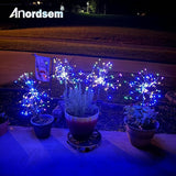 Anordsem Solar Lights Outdoor Waterproof: Garden Light Solar Powered for Yard Outside - Fireworks Lamp Colorful Lighting Path Decor 8 Pack - LED Sparkler DIY Decorating Gifts for Women Mom Wife