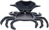 Top Brass Blue Crab Key Hider Figurine - Cast Iron with Secret Compartment - Indoor Trinket Box/Outdoor Garden Statue
