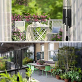Wind Chimes for Outside Deep Tone, 47" Large WindChimes with 7 Tubes, 100% Rustproof Aluminum, Memorial Gift or Garden, Patio, Porch and Outdoor Décor