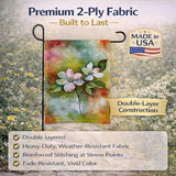 Caroline's Treasures Virginia American Dogwood in Watercolor Garden Flag Mailbox Flag Decorative Yard Flag Banner Outside Patio Artwork Yard Flower Beds, Garden Size, Multicolor