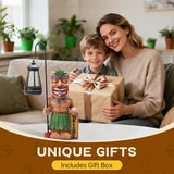 Solar Tiki Outdoor Statues Funny Tiki Bar Decor with Solar Light Waterproof Tiki Figurines Decoration for Lawn Yard Balcony Patio Garden for Christmas Housewarming