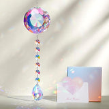 Crystal Suncatcher Ornament, Hanging Decoration with Gifts Box and Card, Perfect for Momter's Day Home Decor Window Christmas Birthday Gifts for Women Her Crystal Decor