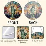 Statue of Liberty Sun Catcher, Statue of Liberty Acrylic Windows Hanging, Acrylic Wall Outdoor Garden Decor, Window Hanging American Patriotic Suncatcher, American Gift