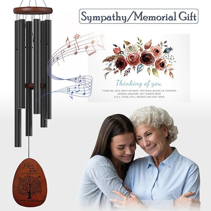 Tree of Life Memorial Wind Chimes for Loss of Loved One, Wind Chimes in Memory of a Loved One for Outside, Memorial & Sympathy Gifts for Bereavement,Condolence,Funeral