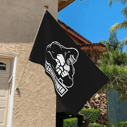 Gorilla Flag Outdoor Heavy Duty Gym Banner Double Sided 3x5 Ft Fitness Workout Flags with Brass Grommets for Room Decor, Bedroom, Garden, House Decoration
