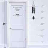 Woodstock Chimes Signature Collection, Bells of Paradise, Black 32"", Decor Designs Wind Chimes for Outdoor, Patio, Home or Garden Décor (BPMK)