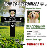 Custom Dog Grave Markers Outdoor with Pet Breed Icons, Personalized Metal Waterproof Rustproof Pet Grave Markers, Dogs Headstone for Garden Yard, Sympathy Gift for Loss of Dog (Style 1)
