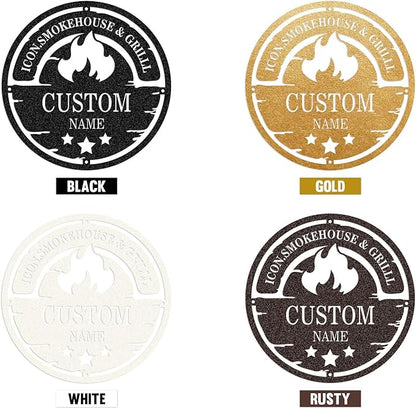 Personalized Camping Signs | Custom Metal Signs | Fire Pit Sign | Outdoor Campfire Signs | Family Sign Metal Wall Art | Last Name Sign | Cabin Sign | Fireplace Sign | Home Decor | Personalized Gifts
