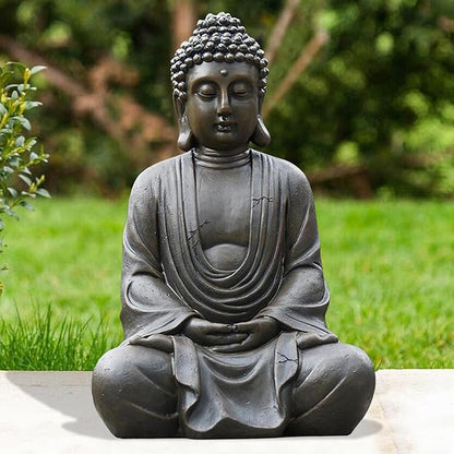 Goodeco 11.4" Meditating Buddha Statue Home Decor - Meditation Gifts for Room/Garden/Patio/Deck/Porch Yard Art Decoration, Zen Decor Buda Statue