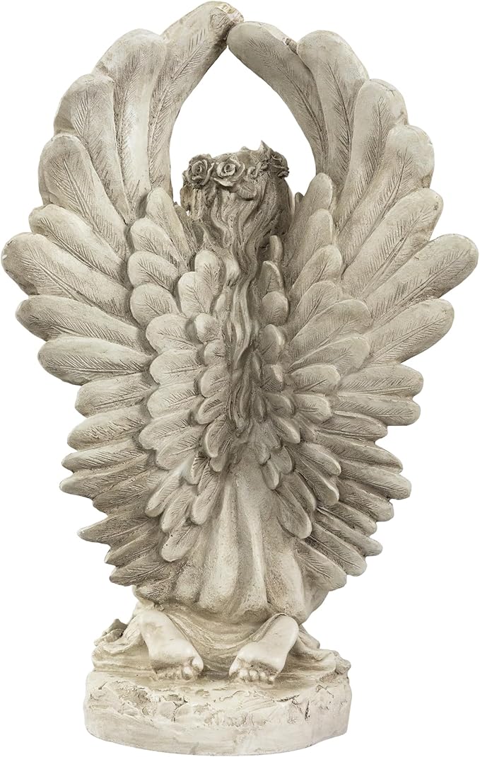Northlight 15.25" Angel Kneeling in Prayer Outdoor Garden Statue