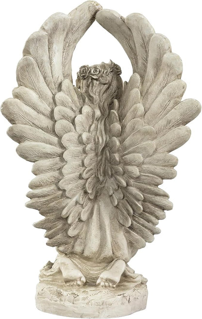 Northlight 15.25" Angel Kneeling in Prayer Outdoor Garden Statue