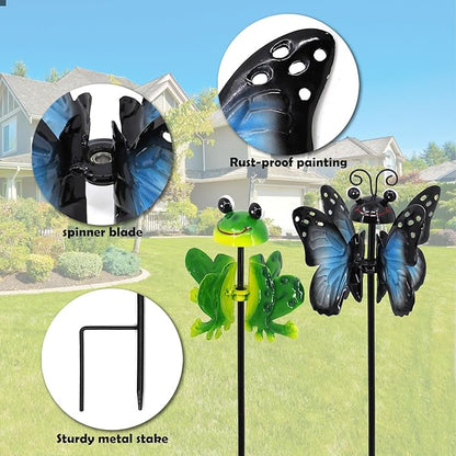 Metal Wind Spinners Outdoor from, Guangxie Set of 2 Garden Decor for Outside, Yard, Patio, Lawn