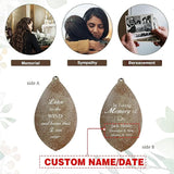 ASTARIN 36“ Personalized red Copper Memorial Wind Chimes for Outside, Metal Sympathy Gifts for Loss of Mother Father Loved One, Bereavement Wind Chime in Memory Gift