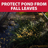 The Pond Guy PondShelter Cover Net, Outdoor Water Garden Enclosure, Mesh Debris Barrier for Leaves, Twigs & Sticks, Protect Koi & Fish from Predators 11' x 16'