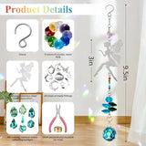 Sun Catcher Kits for Adults, 10 Sets DIY Suncatcher Arts and craft kits for adults Prism Crystal Suncatchers Indoor Window Hanging Ornaments Decor for Home Gifts for Mother Wife Daughter (Fairy)