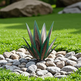 Tequila Rustic Sculpture, Metal Agave Plant Home Decor, DIY Hand Painted Metal Agave, Garden Yard Sculpture Lawn Home Art Decoration Statue, Garden Ornaments Outdoor Decor (Green)