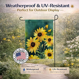 Caroline's Treasures Kentucky Goldenrod in Watercolor Garden Flag Mailbox Flag Decorative Yard Flag Banner Outside Patio Artwork Yard Flower Beds, Garden Size, Multicolor