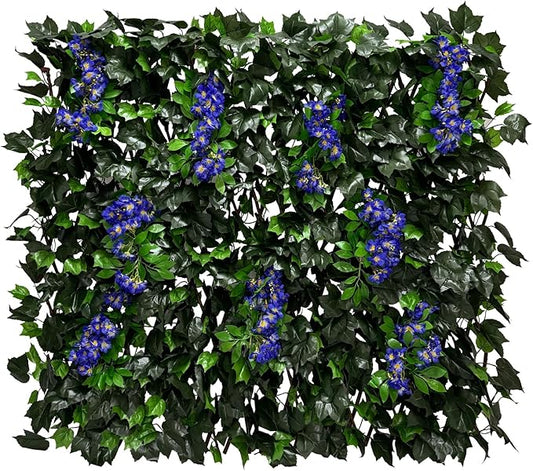 Artificial Expandable Ivy Privacy Fence Screen,Adjustable Size,Dense Leaf Panel,Perfect for Balcony,Garden,Fence Cover and Green Wall Decoration