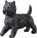 Hi-Line Gift Ltd. Cairn Terrier Statue Black Life Size Home Decor Garden Yard Statue
