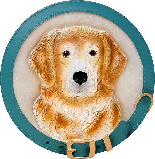 Spoontiques - Garden Décor - Golden Retriever Stepping Stone - Decorative Stone for Garden
