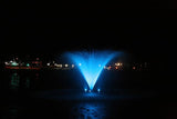 Kasco VFX Series Aerating Pond Fountain - 1/2 Horse Power 120V Single Phase with 100 ft Electric Power Cord | RGB Lighting | Efficient Pond Aeration Systems