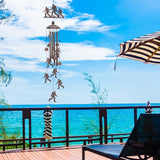 Bigfoot Wind Chimes Gift for Outdoor, Big Foot Gifts for Men Women Dad Grandpa, Memorial Gift Metal WindChimes for Outside Indoors Home Lawn Porch Patio Garden Decor Yard Decoration