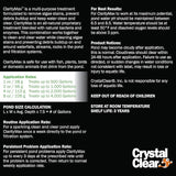 CrystalClear ClarityMax, All-in-One Pond Clarifier Treatment, All-Natural Beneficial Microbes & Enzymes Provide Max Clarity, Koi Fish & Pet Safe, Algae Stain Remover, Crystal Clear Water Garden 6 LB