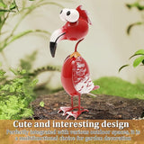 Metal Decor Yard Art, Cute Outside Garden Decoration for Home, Rust Resistant Weatherproof Outdoor Garden Statues for Patio, Lawn, Multi Scene Ornamentation (Red)