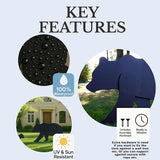 Black Bear Yard Art – All-Weather PVC Bear Family Garden Sculpture, Outdoor Wildlife Silhouette Decor for Lawn, Yard, Patio & Holiday Display (Black)