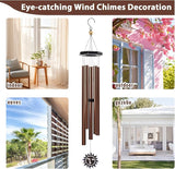 MUMTOP Wind Chimes for Outside - Deep Tone Memorial Sympathy Wind Chimes Outdoor, 37 Inch Windchimes Clearance for Garden, Patio,Yard Decor Gift