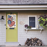 AVOIN colorlife God Bless America 4th of July Patriotic House Flag 28x40 Inch Double Sided Outside, American Stars and Stripes Memorial Day Yard Outdoor Decoration