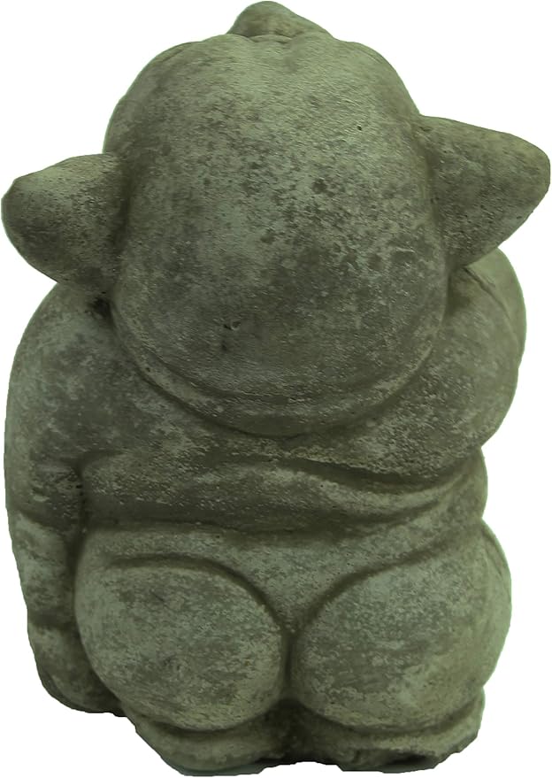 Ogre Garden Statue Picking Nose Concrete Troll Sculpture