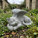 Elenon Cat Pet Memorial Stones Outdoor Statue, Angel Sleeping Cat Memorial Stones Garden Statue Decor, Pet Loss Sympathy Grave Gifts