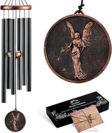 Wind Chimes for Outside, Vintage Angel Deep Tone Wind Chime Outdoor Clearance, Memorial/Festivals/Birthday Gift for Mom Dad Women Grandma, Home Garden Patio Decor (32" Angel)