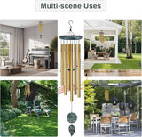 Sympathy Gifts for Loss of Loved One, Memorial Wind Chimes with Tree of Life, Remembrance in Memory of Mom Dad, Bereavement and Condolence Memorial Gifts (Bronze Color)