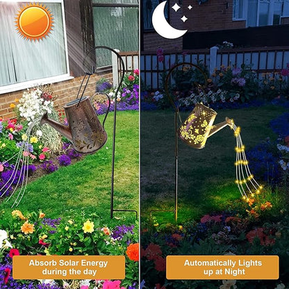 N\A Yevheniy Solar Butterfly Garden Light,Solar Watering Can Lights Outdoor Garden Ornaments Waterproof for Pathway Yard Lawn Patio Landscape Decor