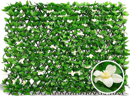 DOEWORKS Expandable Fence Privacy Screen for Balcony Patio Outdoor, Faux Ivy Fencing Panel for Backdrop Garden Backyard Home Decorations - 1PACK