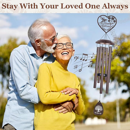 YHmall Retirement Gift for Woman Men, 36 Inch Wind Chimes for Outside, Happy Retired Gifts for Women Teacher Coworker Colleague, Large Windchimes Outdoors Retirement Party Decorations