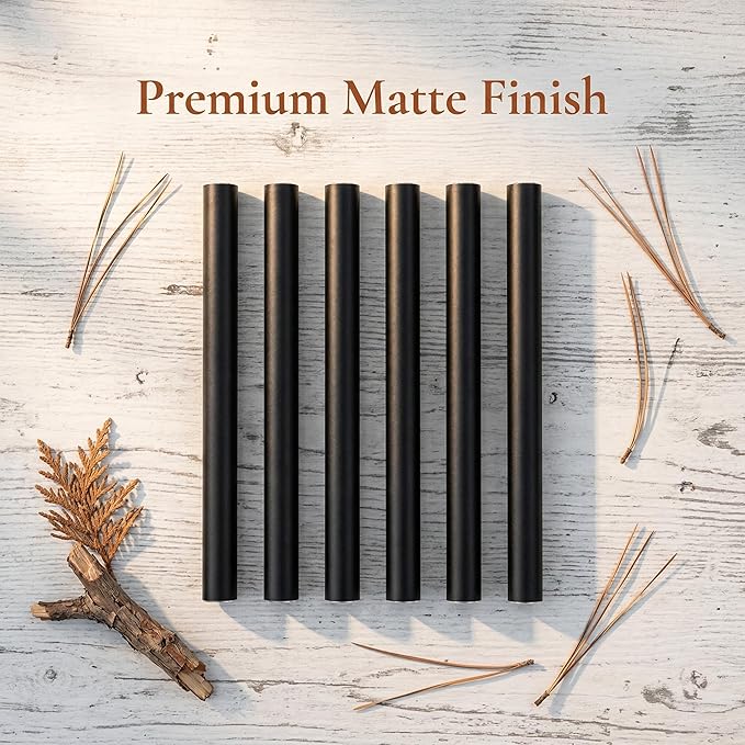 37 Inch Large Wind Chimes for Outside, Deep Tone Black Aluminum Wind Chime with 6 Tubes, Memorial Sympathy Gift for Mom, Garden Patio Outdoor Decor, DIY Personalizable Windchime
