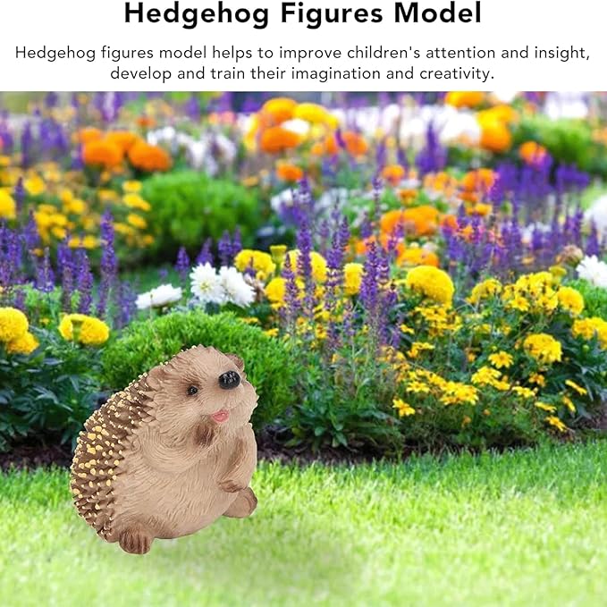 Garden Statues Hedgehog Figurines Hedgehog Garden Statues Outdoor Resin Garden Statues Cute Hedgehog Decor Hedgehog Decorations for Home Yard Ornaments Decor
