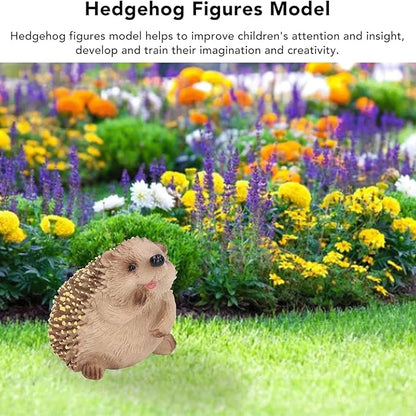 Garden Statues Hedgehog Figurines Hedgehog Garden Statues Outdoor Resin Garden Statues Cute Hedgehog Decor Hedgehog Decorations for Home Yard Ornaments Decor