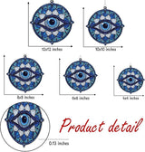 Mandala Evil Eye Acrylic Suncatcher, Boho Suncatchers for Window Hanging Ornament, Stained Glass Effect Indoor Outdoor Garden Decor for Hippie Lover, Gifts for Mother's Day, Mom, Grandma, Wife, Women