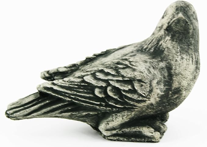 Lark Bird Concrete Statue Cement Birds Figurines Cast Stone Bird Bath Figure Back Yard Art