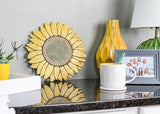 Magnolia Garden 12-Inch Sculpted Golden Sunflower Decorative Stepping Stone – 3D Floral Resin Garden Walkway Tile – Vibrant Yellow Flower Outdoor Accent