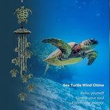 35" Turtle Wind Chimes for Outside, Turtle Wind Chimes Gifts for Mother's Day, Garden Decor for Outdoor Porch Patio Home Yard Decorations ﻿