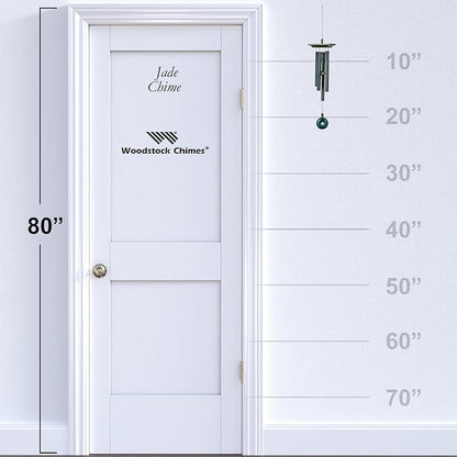 Woodstock Chimes Signature Collection, Woodstock Jade Chime, 22'' Decor Designs Wind Chimes for Outdoor, Patio, Home or Garden Décor (JC)