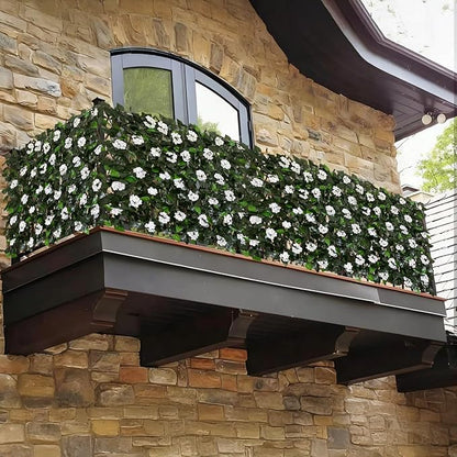 Expandable Fence Privacy Screen for Balcony Patio Outdoor,Decorative Faux Ivy Fencing Panel,Artificial Hedges