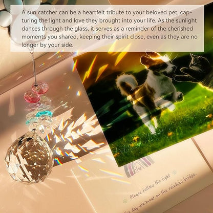 Dog Memorial Suncatcher, Loss of Dog Sympathy Gift, Thoughtful Pet Remembrance Bereavement Gifts