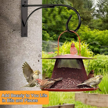 Wall Mount Plant Hanging Bracket, 11 Inches Hanging Plant Hook, Heavy Duty Rustic Decorative Metal Plant Hanger for Hanging Plant Flower Lantern Bird Feeder Wind Chimes